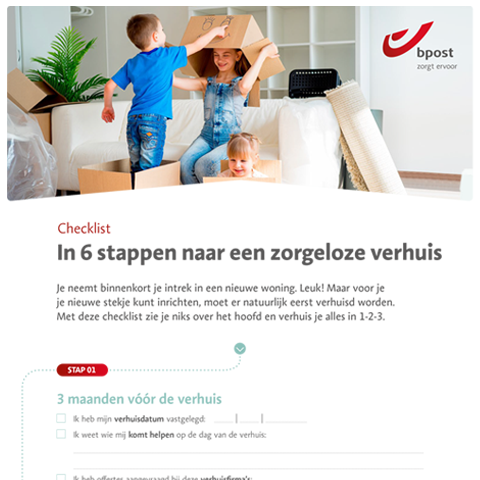 Zeg je verhuisstress vaarwel met onze verhuisgids en checklist !