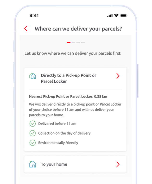 Delivery Preference tool bpost app